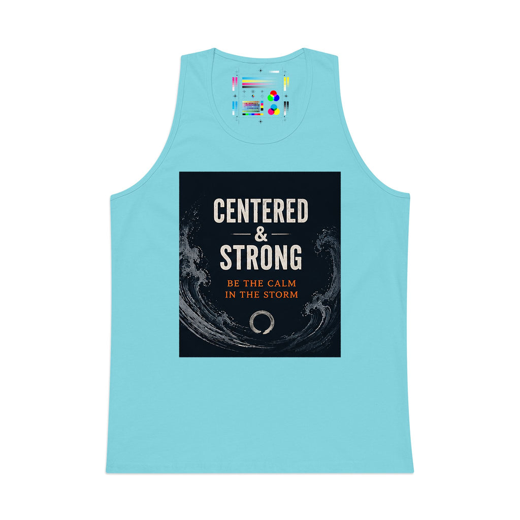 Centered & Strong Tank Top — Be the Calm in the Storm Inspirational Men's Tank