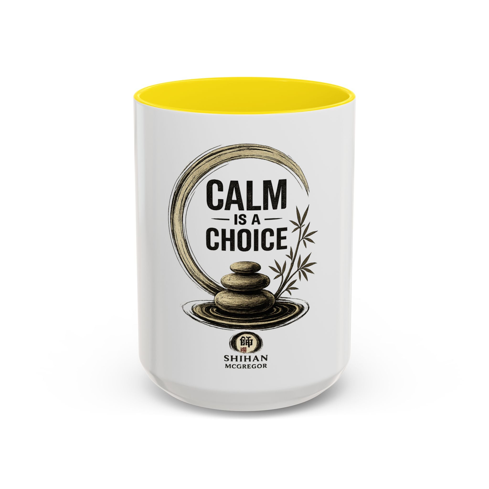 Calm Is A Choice Ceramic Coffee Mug — Mindfulness Zen Accent Mug (11/15oz)