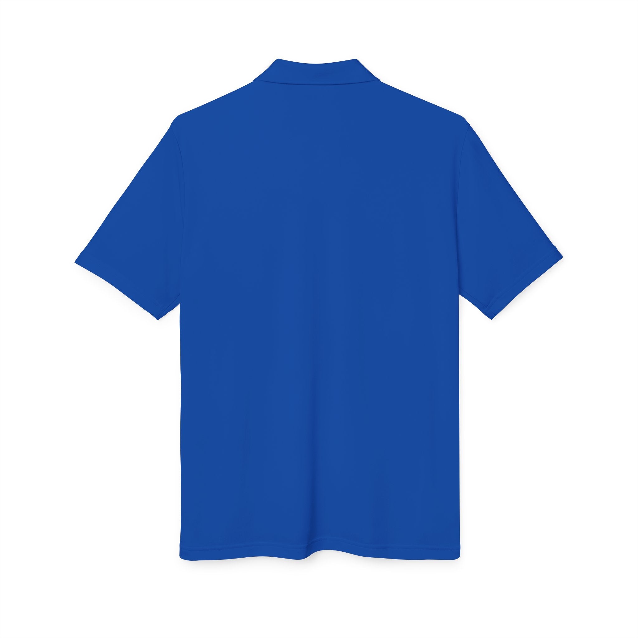 Orange Golf Polo with 'Back Nine' Vintage Crest – Performance Athletic Shirt