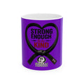 Strong Enough To Be Kind Ceramic Mug -  Martial Arts Black Belt Inspirational Coffee Cup