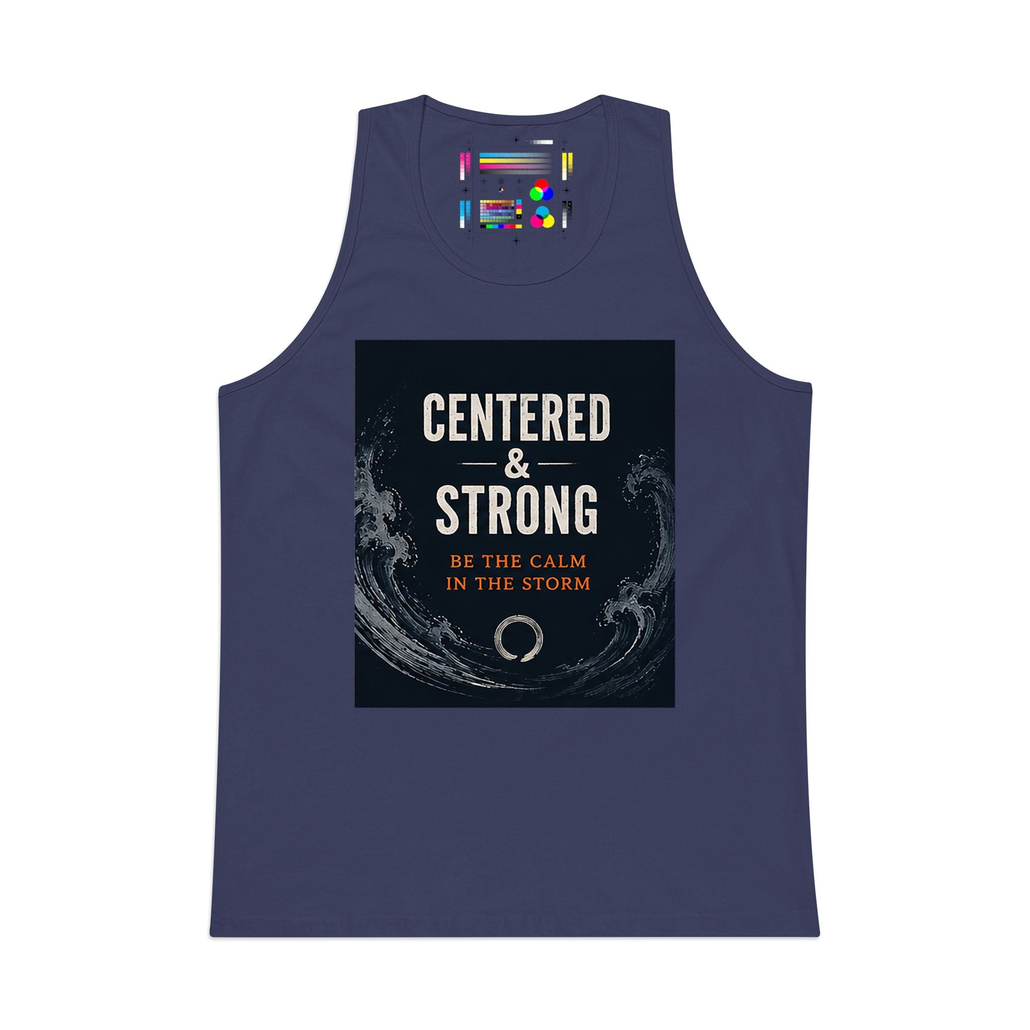 Centered & Strong Tank Top — Be the Calm in the Storm Inspirational Men's Tank