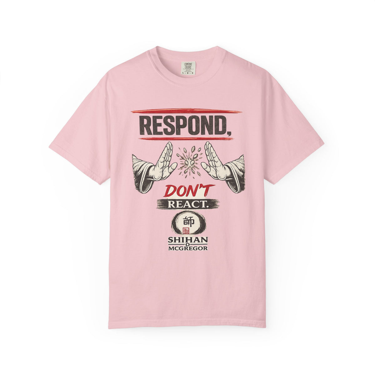 Respond Don’t React T-Shirt — Martial Arts Inspirational Tee