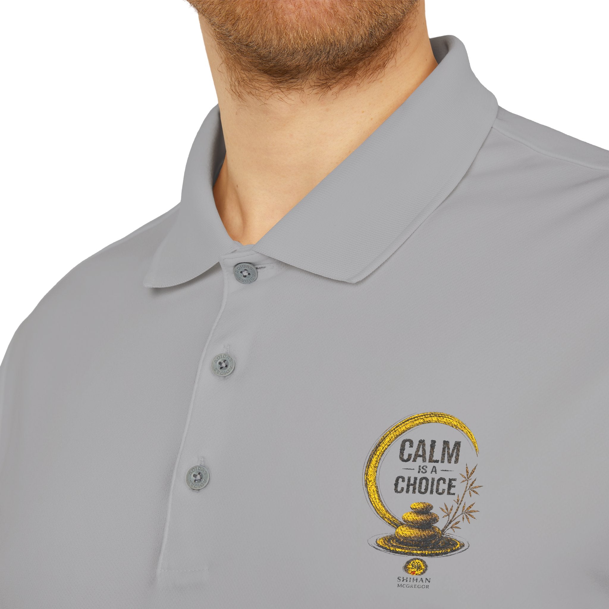 Orange Golf Polo with 'Back Nine' Vintage Crest – Performance Athletic Shirt