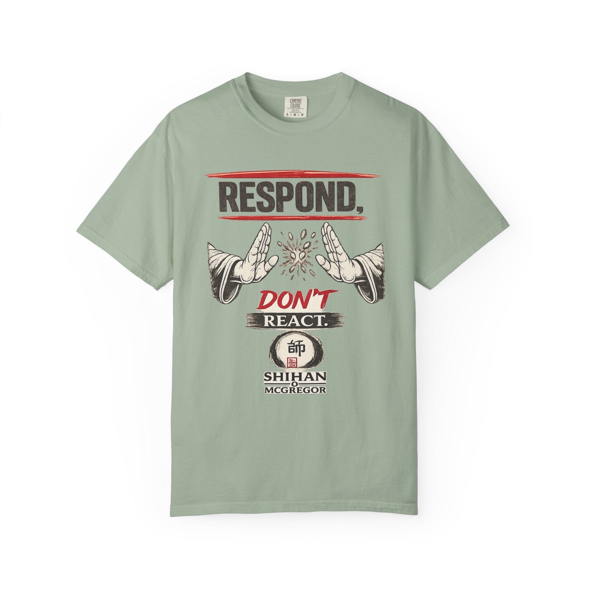 Respond Don’t React T-Shirt — Martial Arts Inspirational Tee