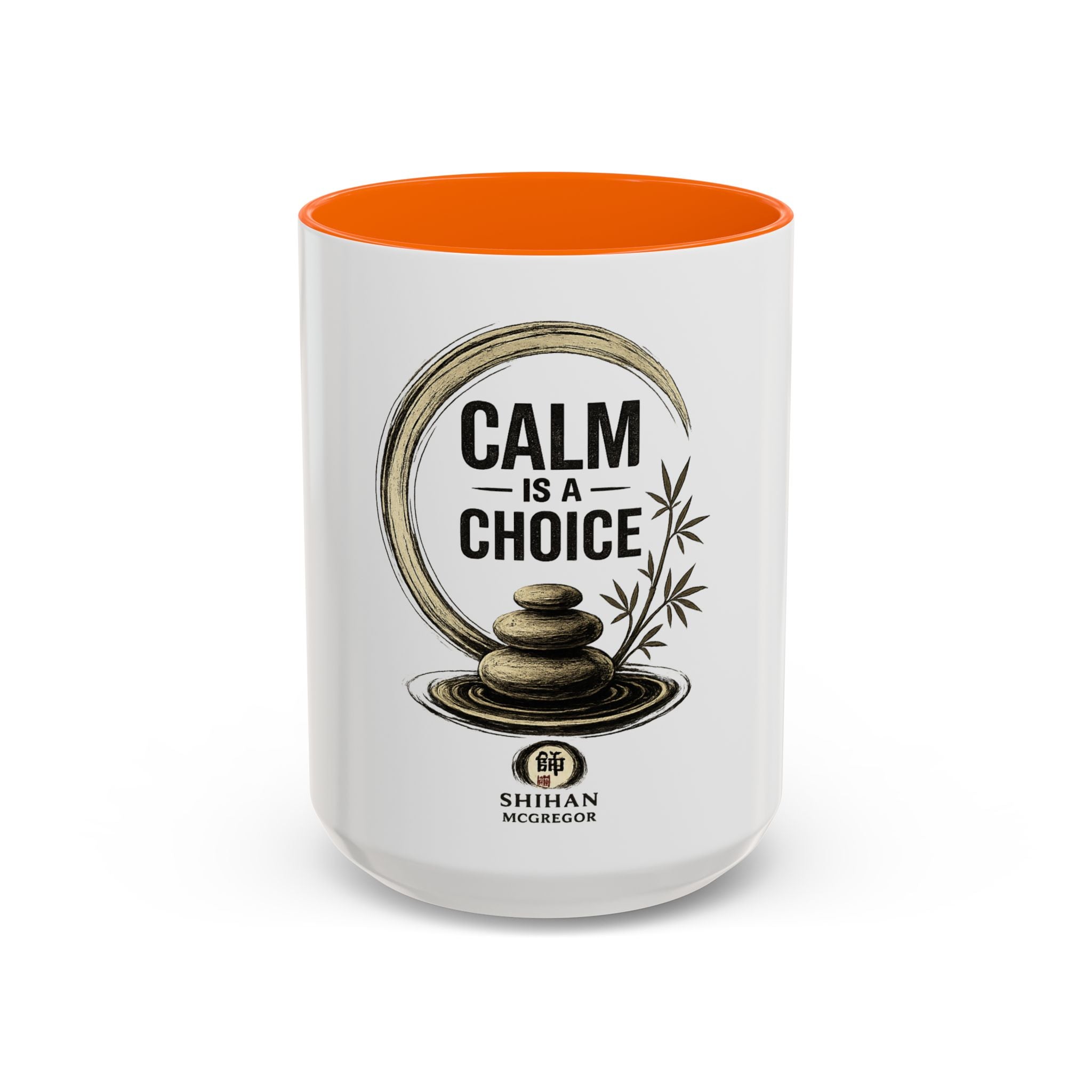 Calm Is A Choice Ceramic Coffee Mug — Mindfulness Zen Accent Mug (11/15oz)