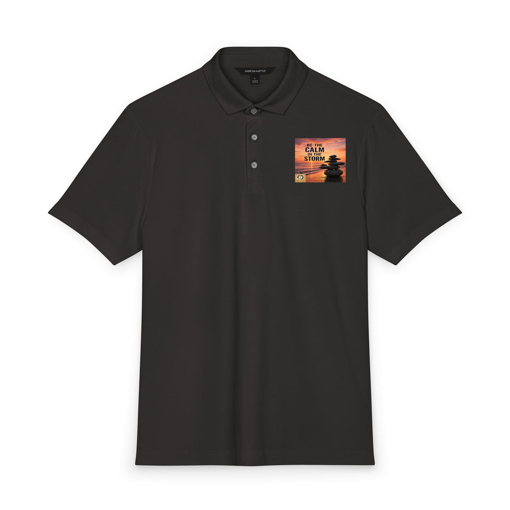 Centered & Strong Polo — Men's Stretch Jersey Polo