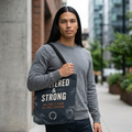 Centered & Strong Tote Bag — "Be the Calm in the Storm" Inspirational Canvas Tote