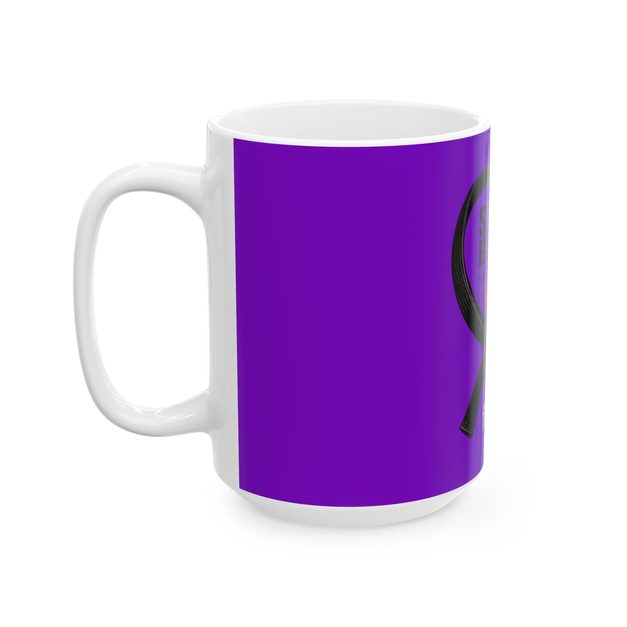 Strong Enough To Be Kind Ceramic Mug -  Martial Arts Black Belt Inspirational Coffee Cup