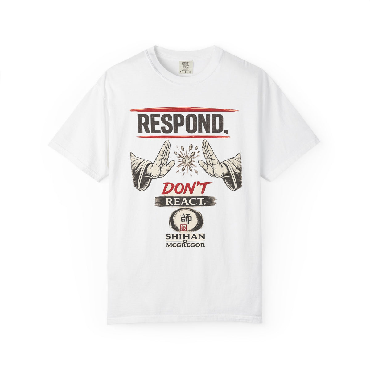 Respond Don’t React T-Shirt — Martial Arts Inspirational Tee