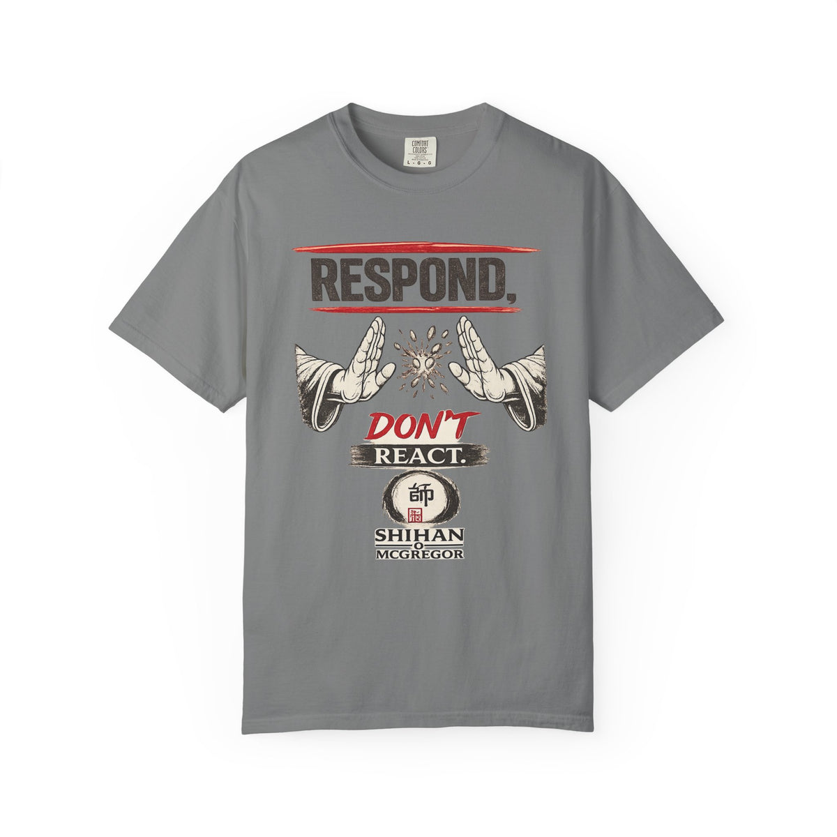 Respond Don’t React T-Shirt — Martial Arts Inspirational Tee