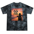 Calm in the Storm Tie-Dye Tee — Zen Stack Sunset Graphic