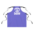 Daddy Grill Apron — 'The Grill Daddy' Striped BBQ Apron for Fathers & Grillers