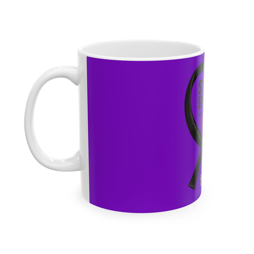 Strong Enough To Be Kind Ceramic Mug -  Martial Arts Black Belt Inspirational Coffee Cup