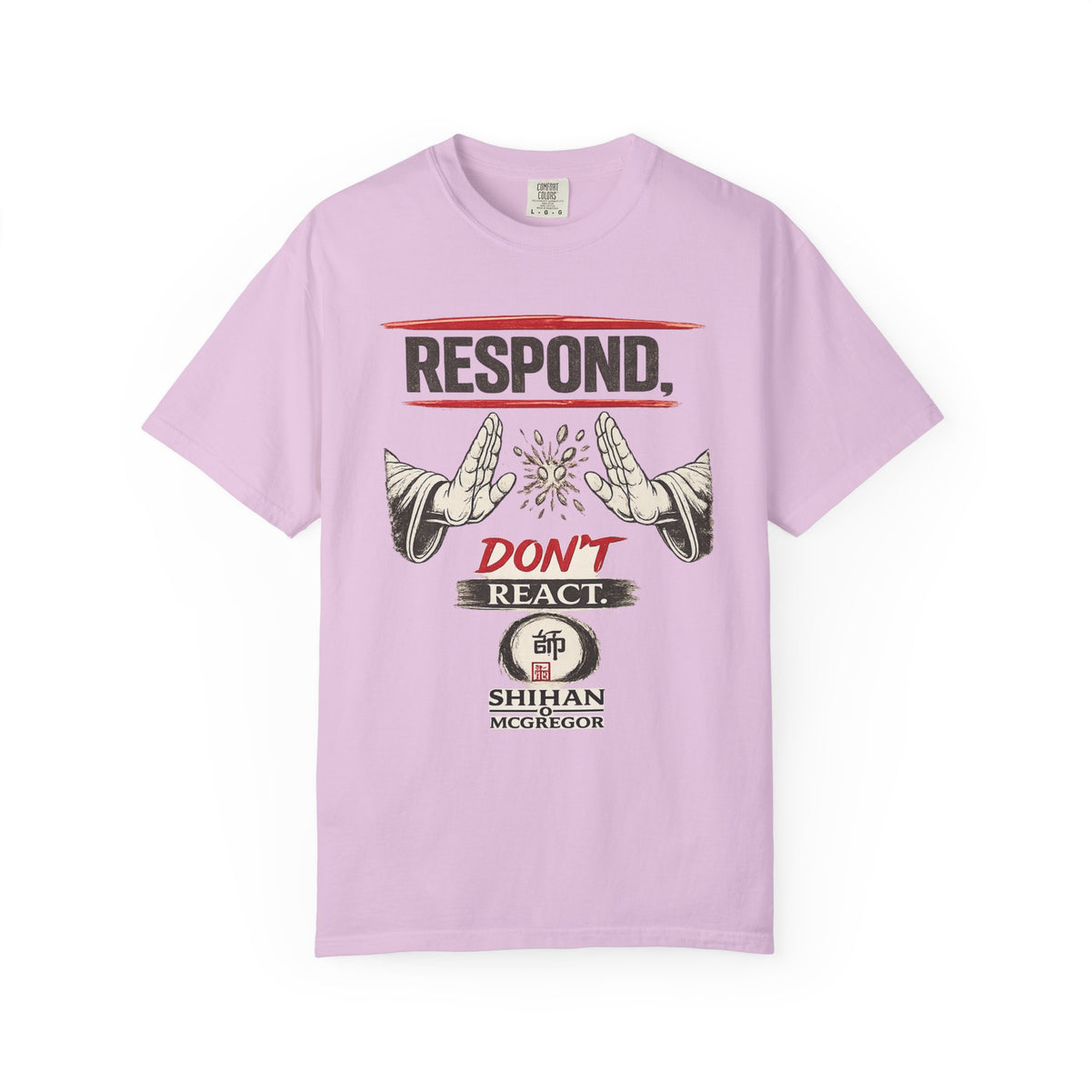 Respond Don’t React T-Shirt — Martial Arts Inspirational Tee