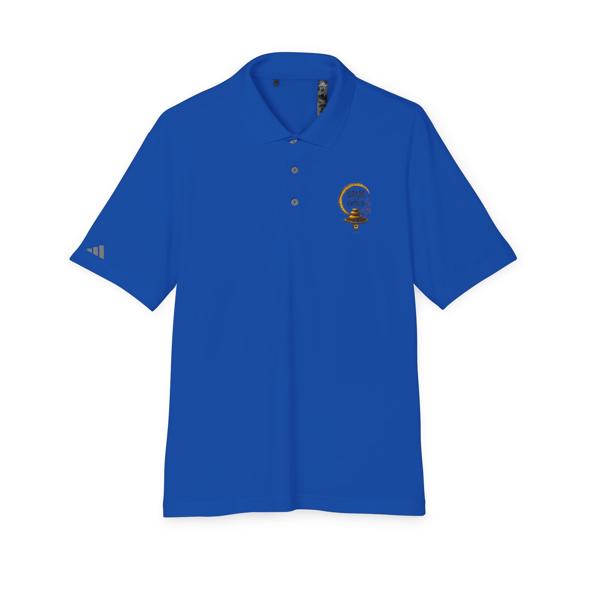 Orange Golf Polo with 'Back Nine' Vintage Crest – Performance Athletic Shirt