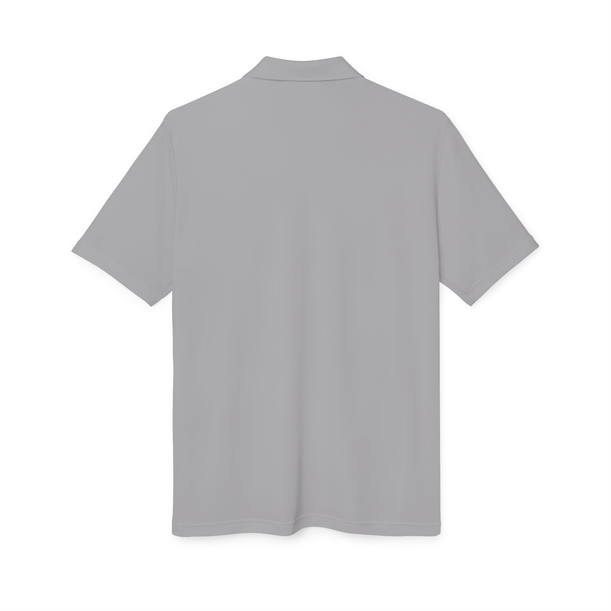 Orange Golf Polo with 'Back Nine' Vintage Crest – Performance Athletic Shirt