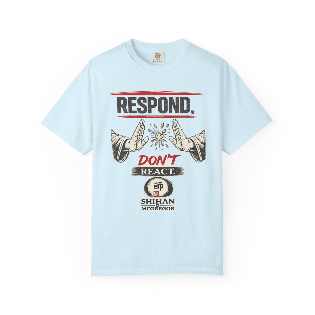 Respond Don’t React T-Shirt — Martial Arts Inspirational Tee